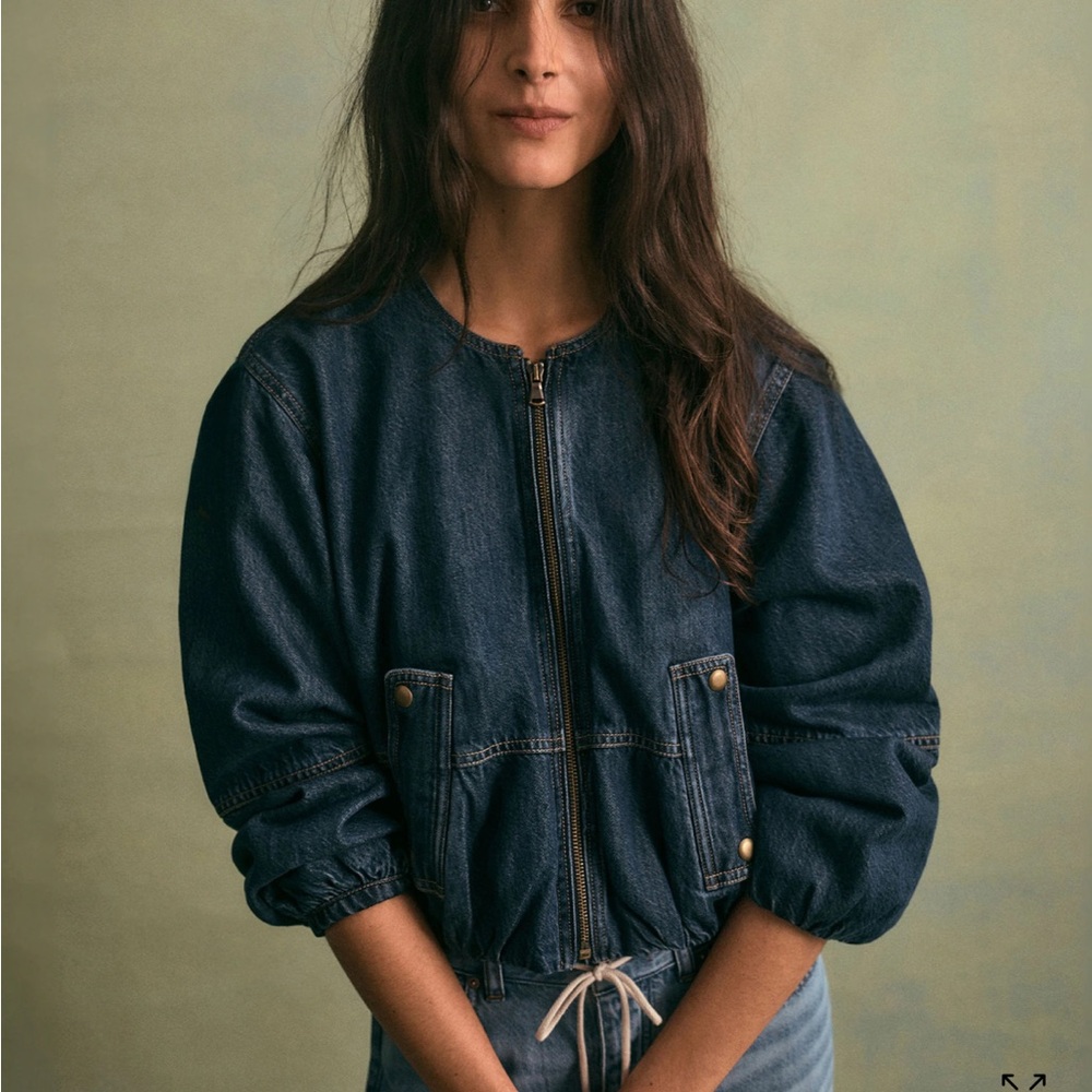 Madewell Denim Bomber Jacket